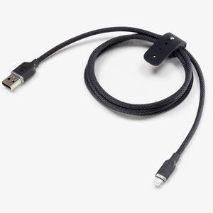 Black Braided USB-A to Lightning Cable